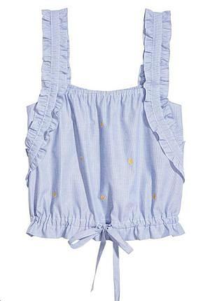 Интересная блузка- топик/ xl/ brend h&amp;m