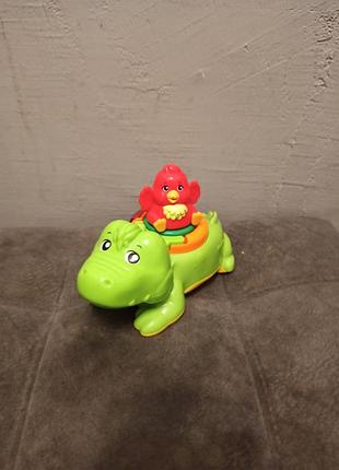 Игровой набор интерактивная игрушка крокодил и птичка vtech zoomizooz crocodile