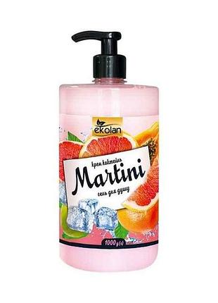 Гель-крем для душа 1л коктейль martini тм ekolan