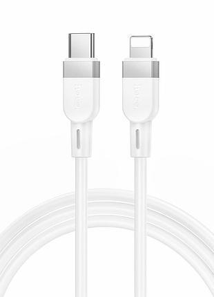 Кабель hoco x109 energy pd silicone charging data cable ip(l=1m) white