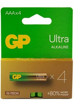 Батарейка gp lr3/aaa ultra alkaline (4шт)