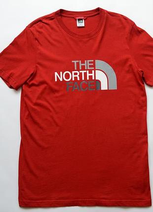 Брендовая футболка the north face red l/tg