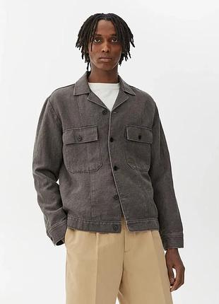 Овершот arket, overshort arket з коноплі кольору сірого графіту, 50 (l/xl)