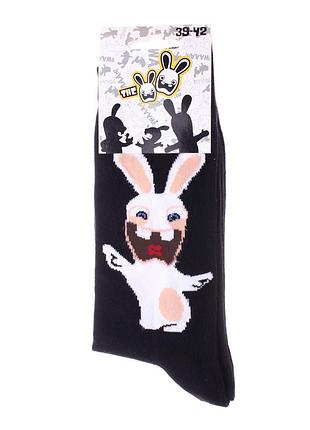 Носки lapins cretins lapin bras ouvert черный дит 43-46