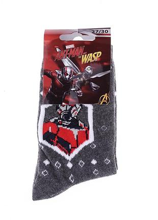 Носки marvel buste + damier de points серый дит 35-38 арт 83895348-8