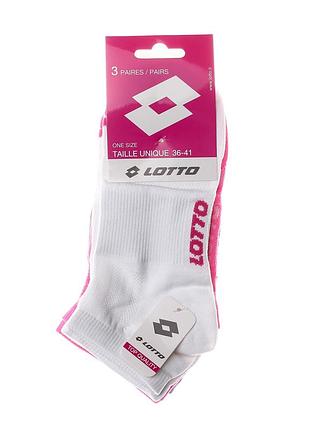 Шкарпетки lotto 3-pack чорний, сірий, рожевий жін 36-41