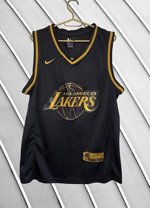 Баскетбольна майка nike nba lakers bryant 24 golden edition s оригінал найк кобі браянт лейкерс джерсі жовта золота 46