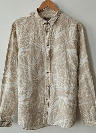 Мужская рубашка zara man (slim fit), размер xl