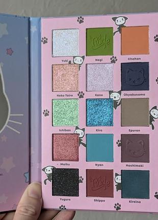 Палетка тіней rude cosmetics manga collection cat girl chronicles palette