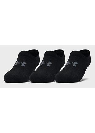 Шкарпетки under armour essential ultralowtab 3pk чорний уні md