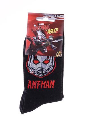 Носки marvel tete ant-man черный дит 35-38, арт.83895248-1