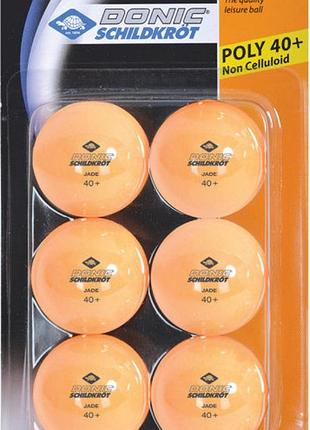 Мячи donic jade ball 40+ 6 шт orange