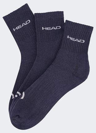 Носки head elements all sports short crew 3p темно-синий чел 43-46