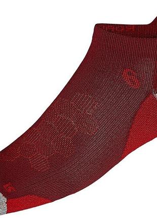 Шкарпетки asics road neutral ankle single tab бордовий, сірий уні 35-38