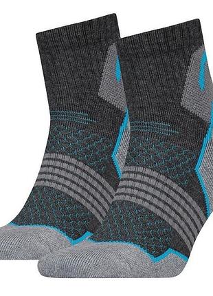 Шкарпетки head hiking quarter 2p unisex сірий, синій уні 35-38