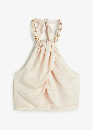 H&amp;m сатиновый топ галтер р.s