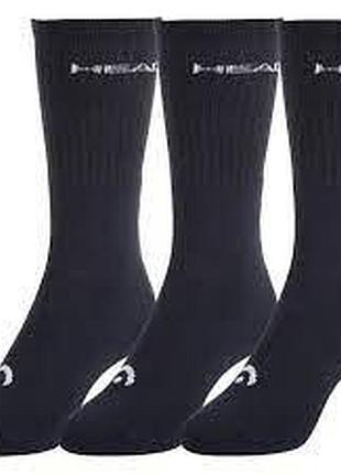 Носки head crew 3p unisex темно-синий уни 43-46
