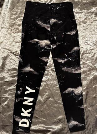 Спортивні лосіни dkny з журавлями лебедями