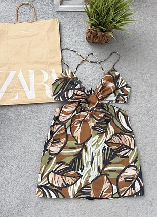 Жіночій гарний сарафан льон zara с-м