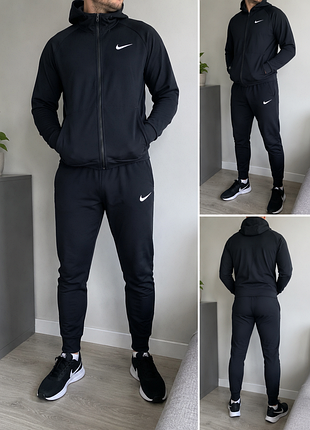 Nike dri-fit спортивный костюм | оригинал | размер l | черный