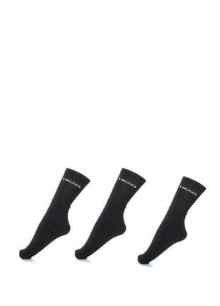 Шкарпетки head crew 3ppk unisex чорний уні 35-38