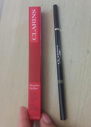 Карандаш для бровей clarins wonder define