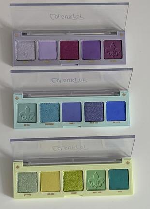 Три палетки тіней colourpop (cashmere forever, rumor has it, high society)