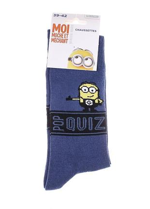 Шкарпетки minion pop quiz синьо-блакитний діт 43-46