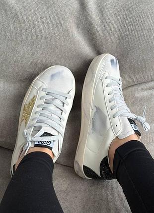 Golden goose white/gold/black