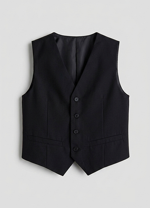 Чорна костюмна жилетка безрукавка h&amp;m 11-12 років