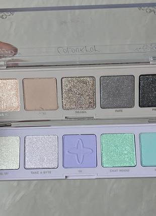 Дві палетки тіней colourpop ballad + just a glitch