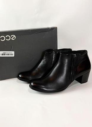 Женские кожаные полу ботинки сапоги ecco shape 41 размер