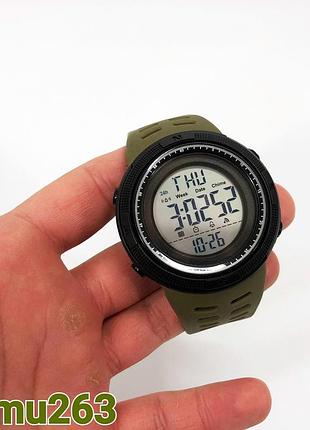 Годинник наручний чоловічий skmei 1167ag army green, брендовий чоловічий годинник. колір: зелений