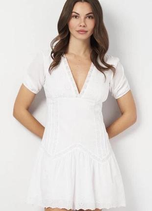 Біла сукня zara