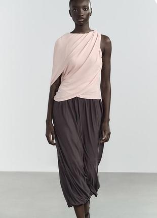 Zara топ колір рожевий