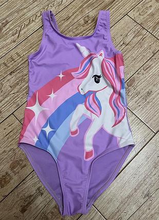 Суцільний купальник з єдинорогом, primark, 128 розмір