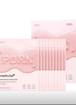 Тканина маска medicube pdrn pink vita coating mask 22g