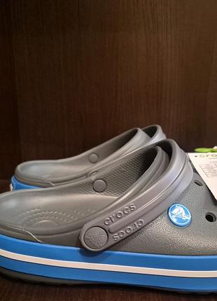 Crocs crocband charcoal/ocean 37-38 оригинал из сша