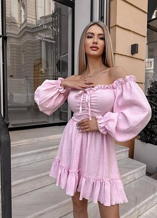 Нежное и романтичное женское платье с рюшами 🌸