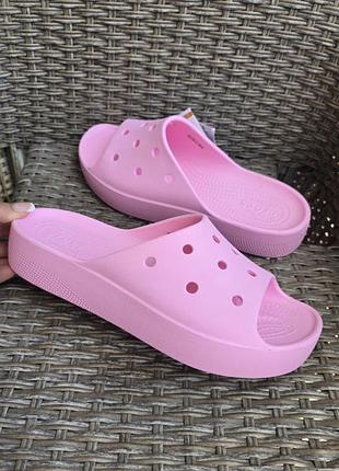 Рожеві шлепки crocs slide  w11-42/43-27/28см