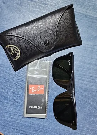 Оригинальные солнцезащитные очки ray-ban rb4391d 601/9a polarized + фирменные чехол и салфетка