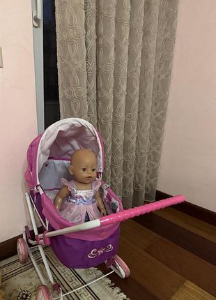 Коляска с куклой беби борн baby born
