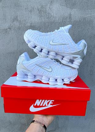 Nike shox tl white 7