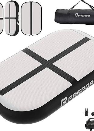 Килимок fbsport airtrack, висота 10/20 см, товщина 60 см, килимок для акробатики, гімнастичний килимок з повітряним насосом, килимок для тренувань