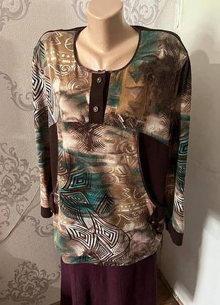 Кофта женская s&l new fashon l коричневая