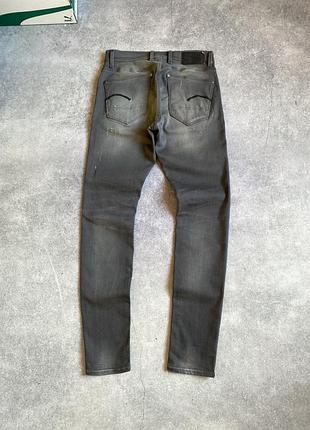 G-star raw revend skinny age destroy jeans оригінал як нові чоловічі джинси штани джистар слім вузькі завужені скіні скінні сірі на високий зріст м 32