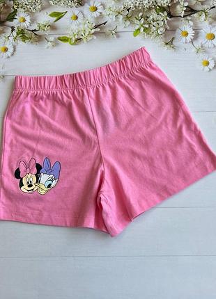 Пижамные шорты на девочку хлопковые minnie mouse от primark р.128 см (7-8 лет)