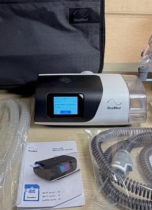 Автоматичний сіпап апарат resmed airsense 11 autoset, нова маска, bipap, лікування храпу та апноє, лікування затримок дихання уві сні, налаштування