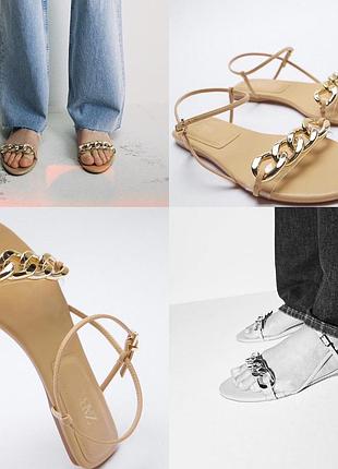 Стильные босоножки zara