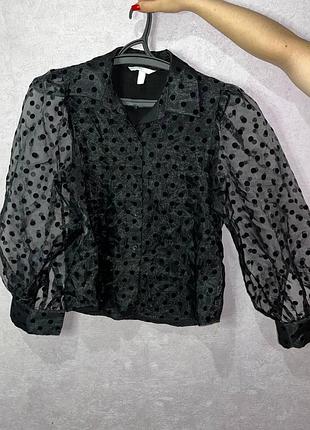 Блуза h&m, розмір м, чорна